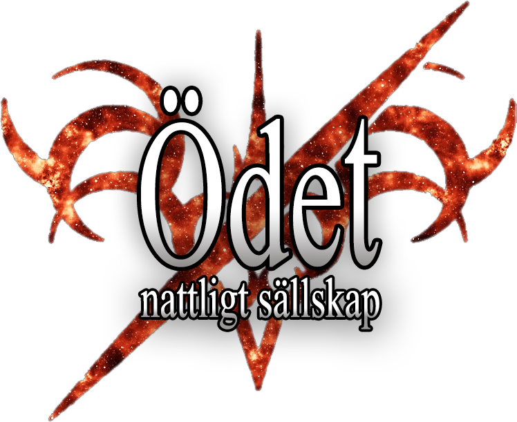 Mock-up of a potential Swedish logo for Fate/Stay Night, titled "Ödet/Nattligt sällskap"